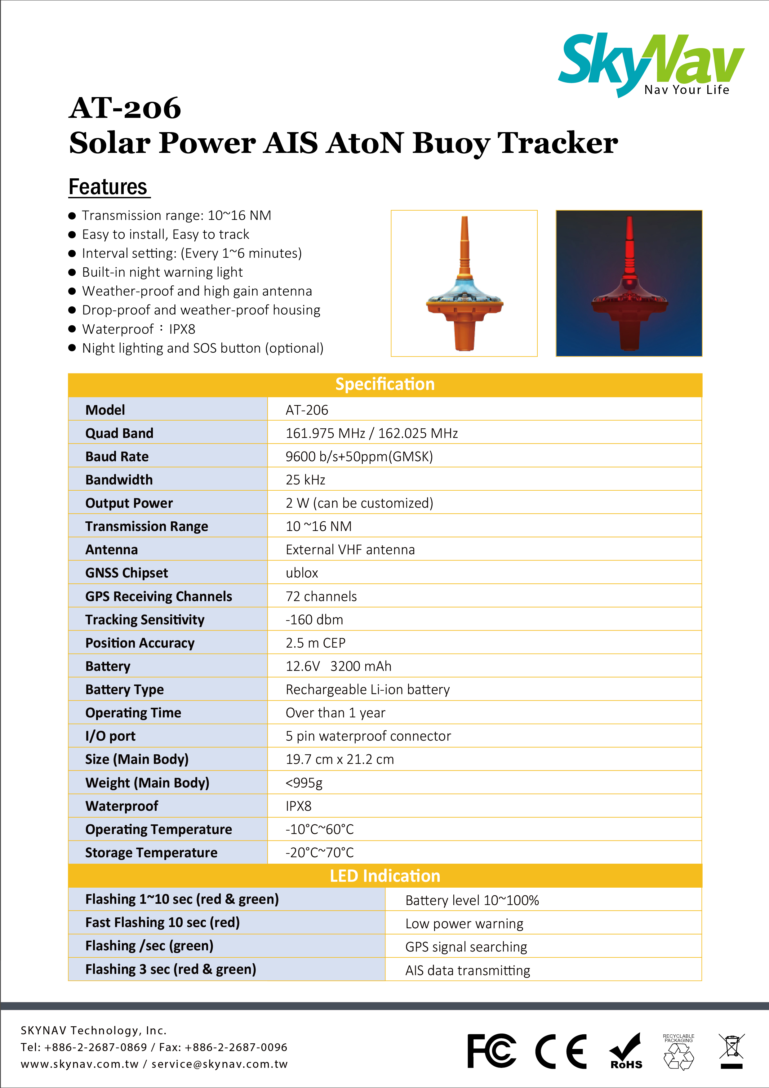 Solar Power AIS AtoN Tracker